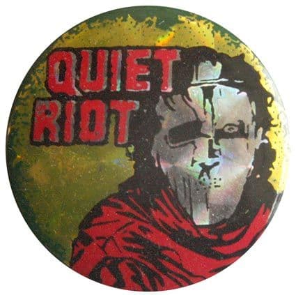 Quiet Riot - 'Metal Health' Prismatic Button Badge