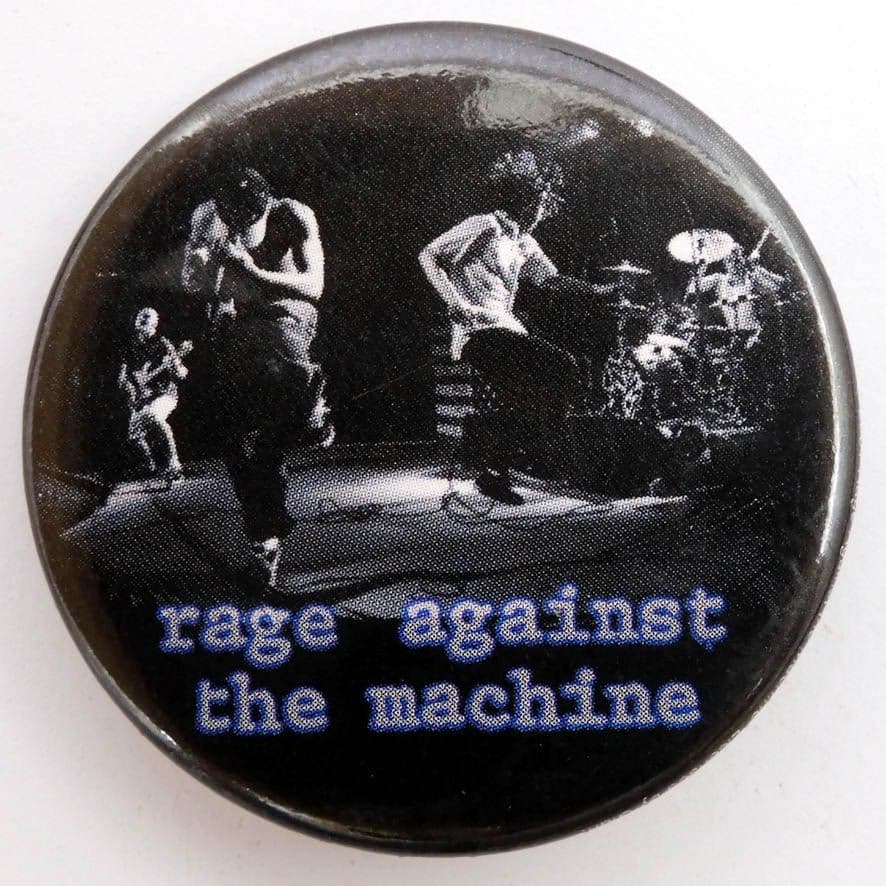 Rage Against the Machine - 'On Stage' Large Button Badge