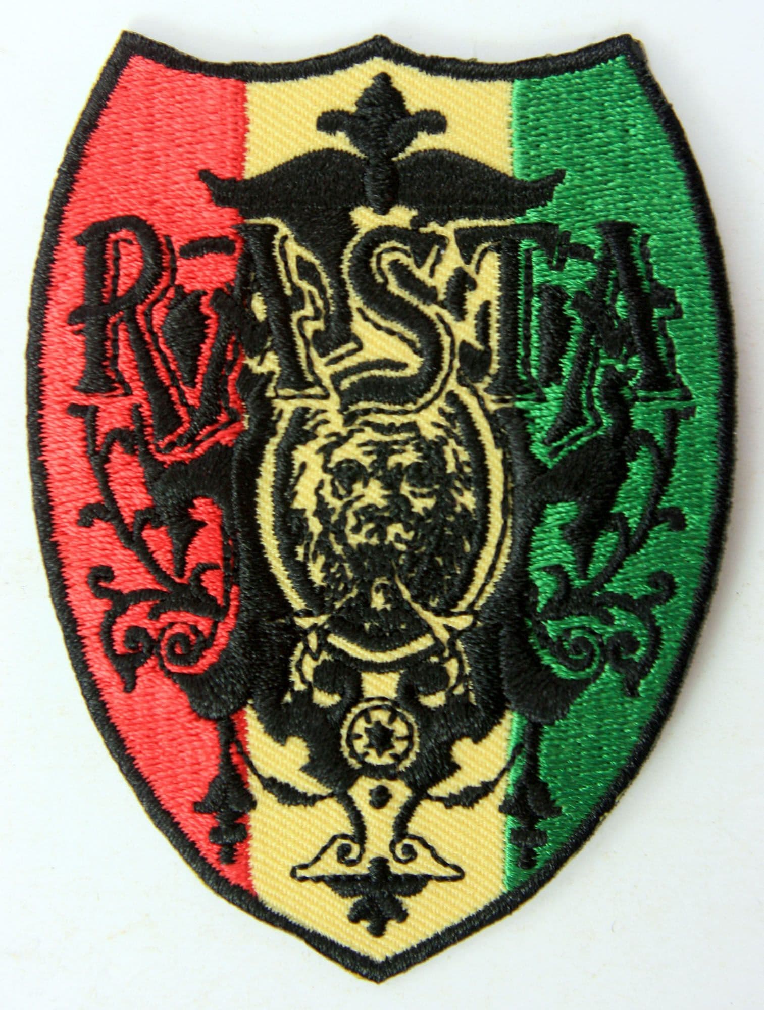 Rasta 'Shield'  - Embroidered Patch