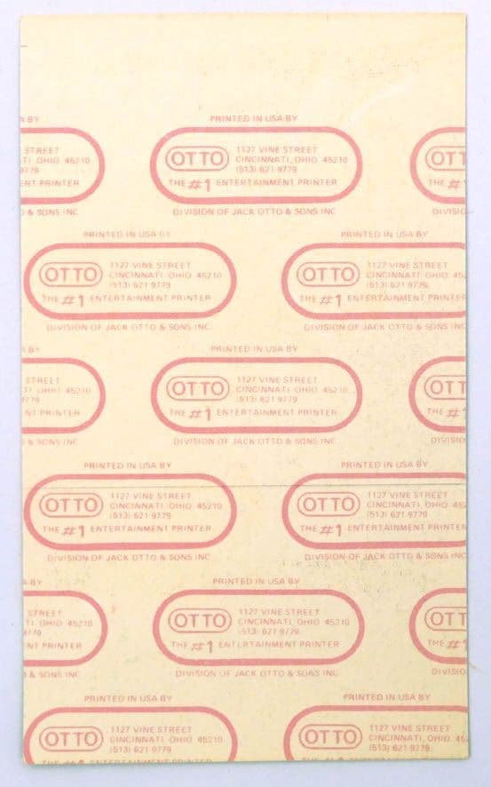 Reo Speedwagon - 'Live as We Know It 1987 - Working Crew' Backstage Pass