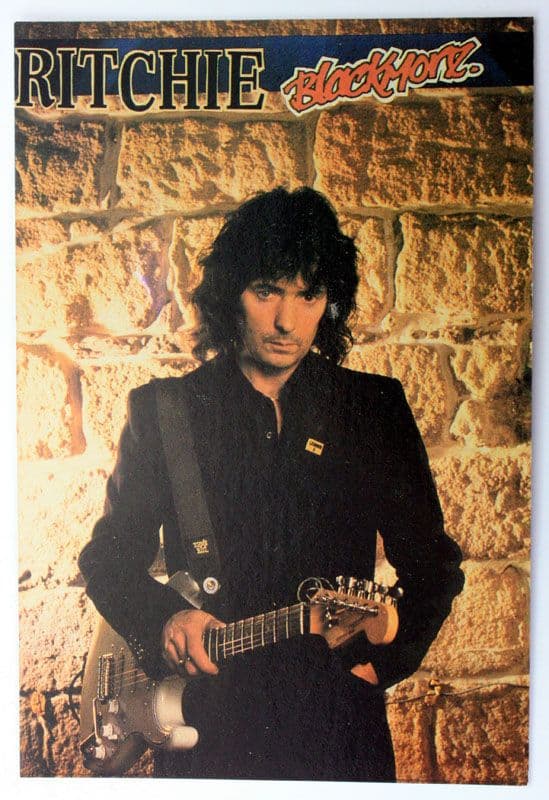 Ritchie Blackmore - 'Guitar' Postcard