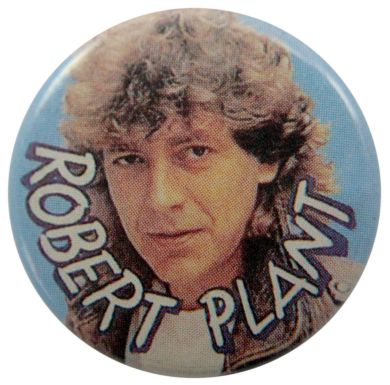 Robert Plant - 'Blue Background' Button Badge