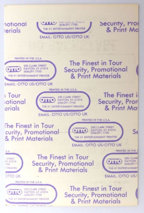 RunDMC - '1988 Runs House Tour' Building Access Pass