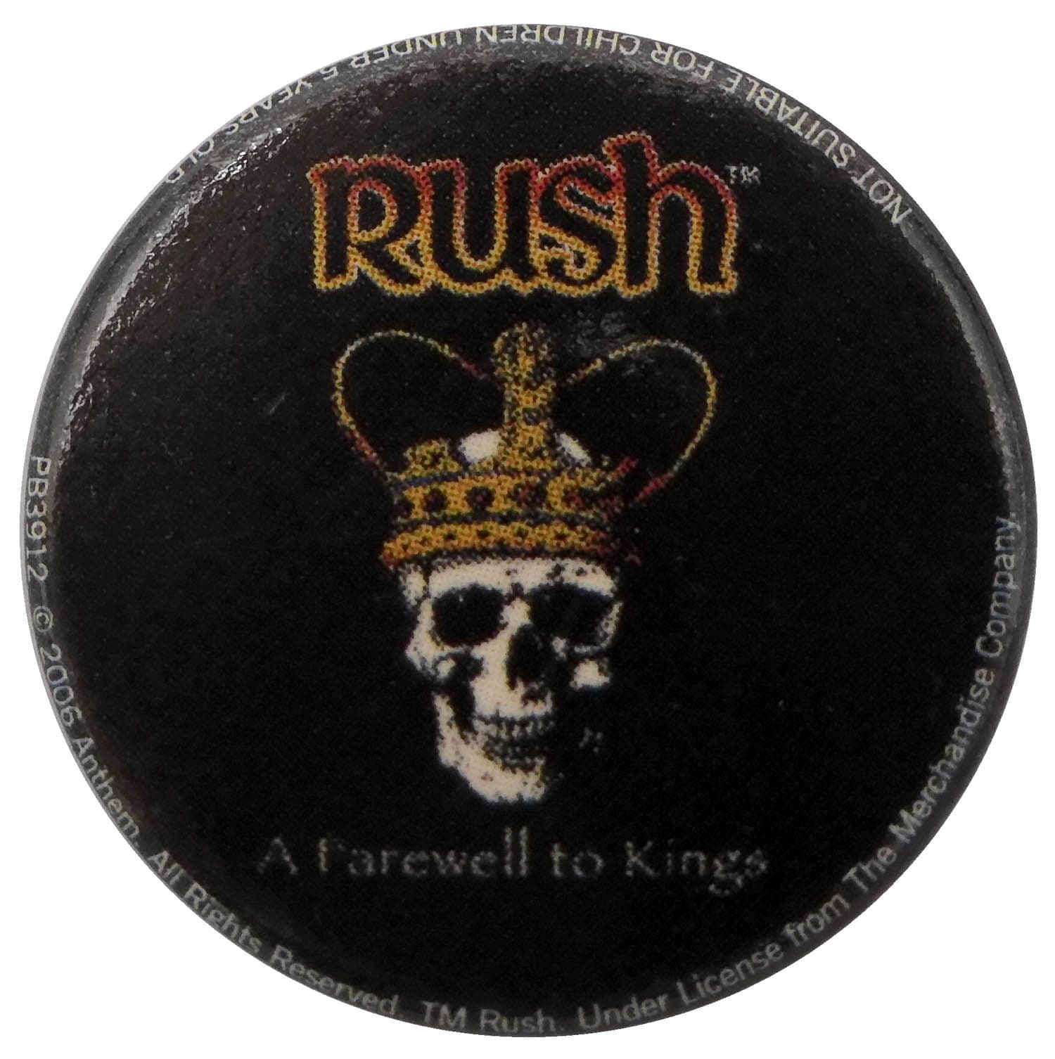 Rush - 'A Farewell to Kings' Button Badge