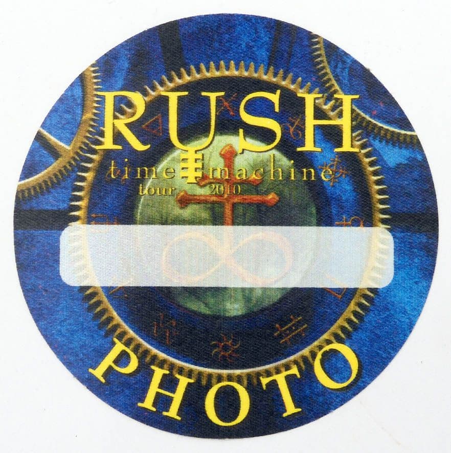 Rush - 'Time Machine Tour 2010 - Photo' Blue Backstage Pass