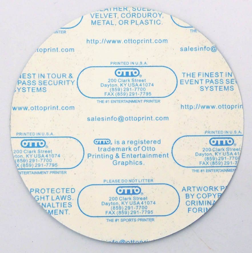 Rush - 'Time Machine Tour 2010 - Photo' Green Backstage Pass