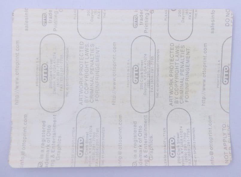 Rush - 'Vapor Trails Tour 2002 After Show Only Red' OTTO Backstage Pass