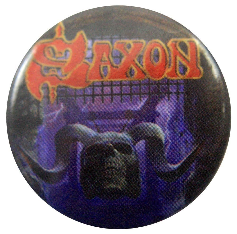 Saxon - 'Battering Ram' Button Badge