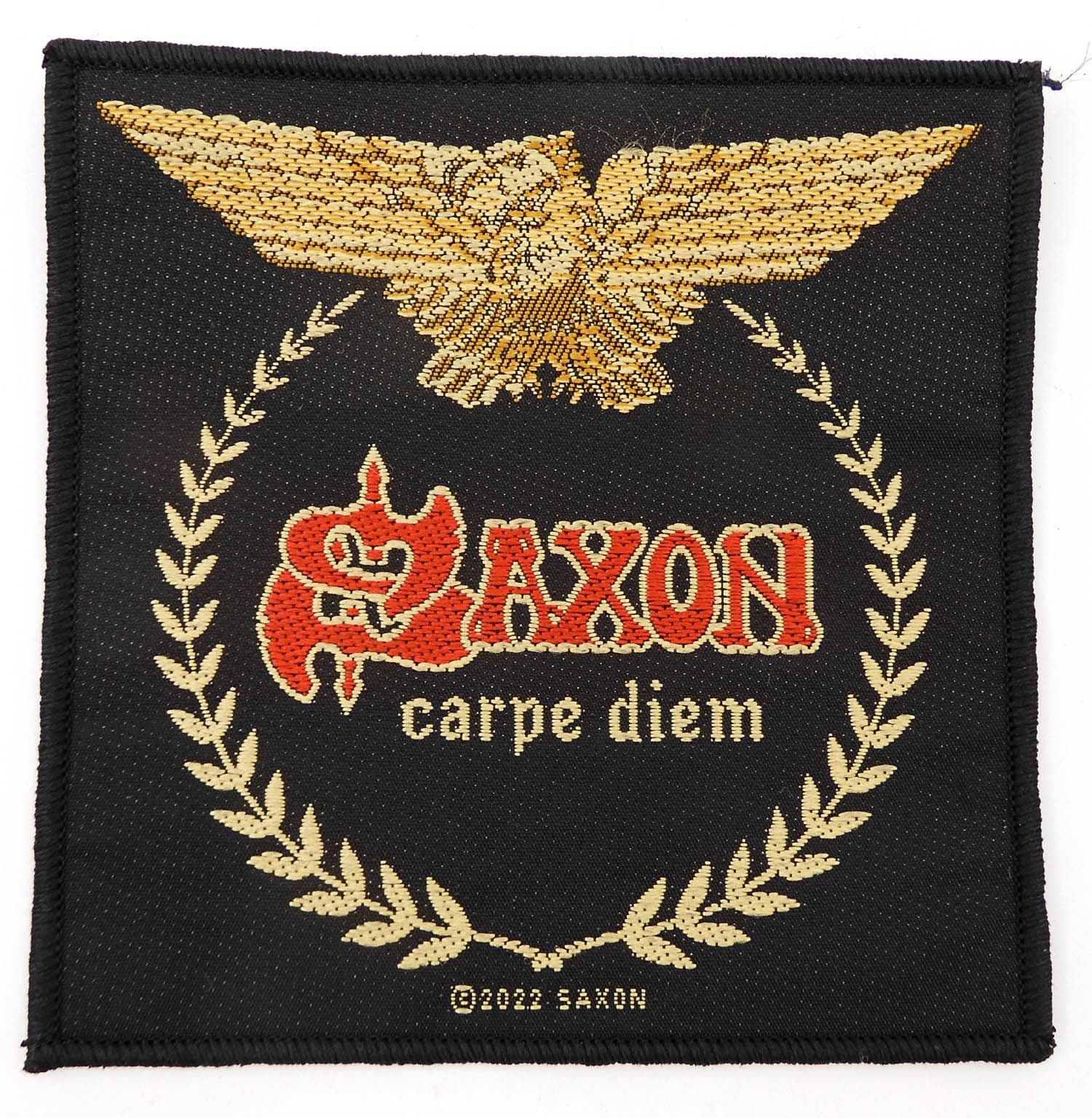 Saxon - 'Carpe Diem'  Woven Patch