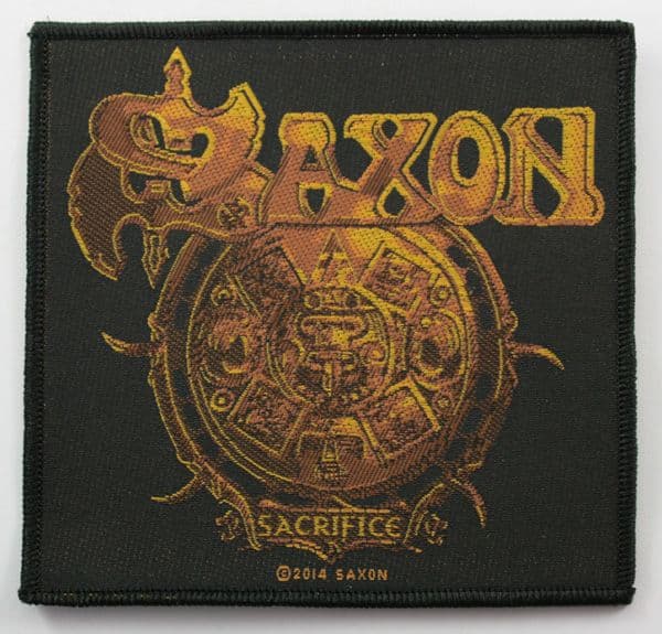 Saxon - 'Sacrifice' Woven Patch