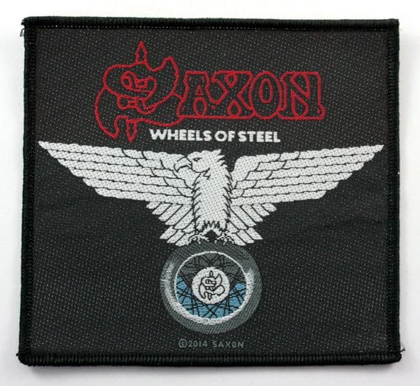 Saxon - 'Wheels of Steel' Woven Patch