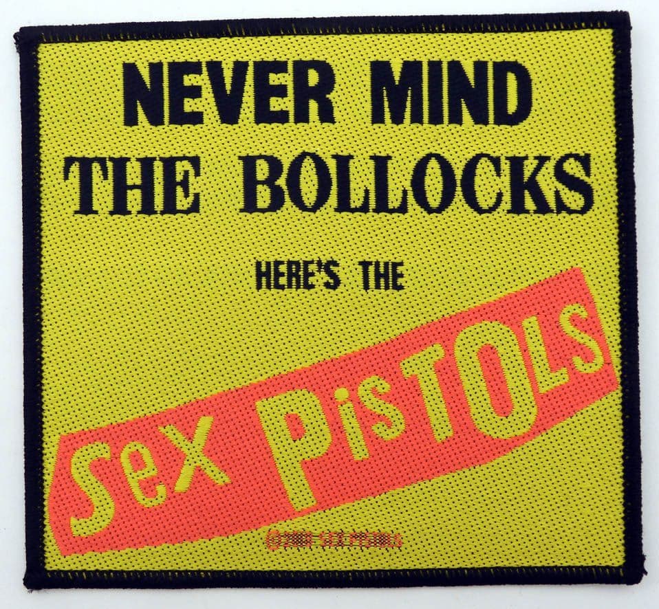 Sex Pistols - 'Never Mind the Bollocks Yellow' Woven Patch