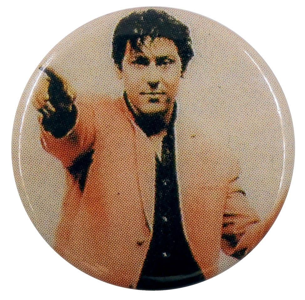 Shakin' Stevens - 'Shaky Pointing' Button Badge