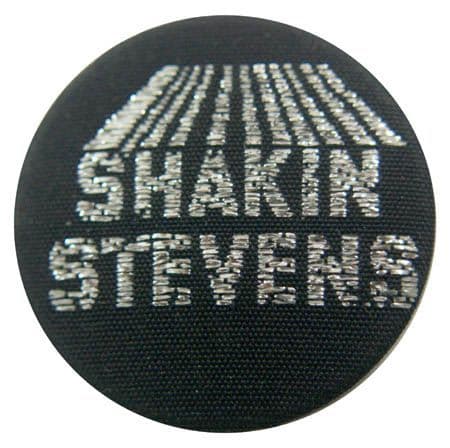 Shakin' Stevens - 'Silver Name' Fabric Badge