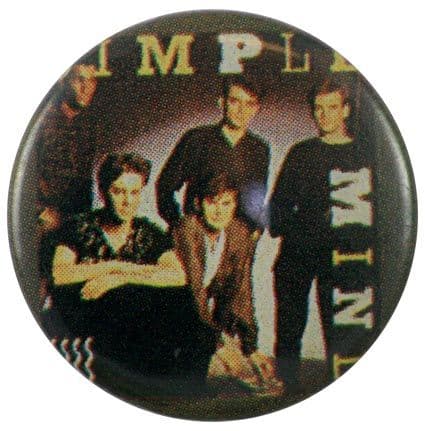 Simple Minds - 'Group Dark' Button Badge