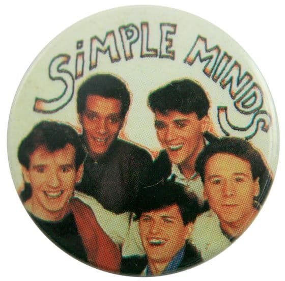 Simple Minds - 'Group White' Button Badge