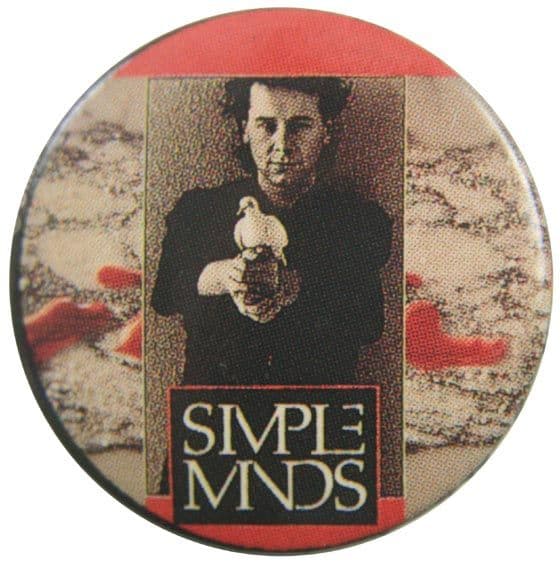Simple Minds - 'Jim Dove Red' Button Badge