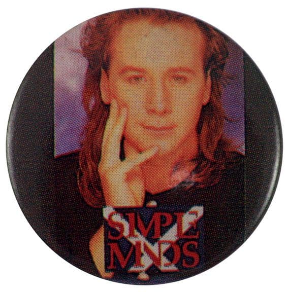 Simple Minds - 'Jim Flag Logo' Button Badge