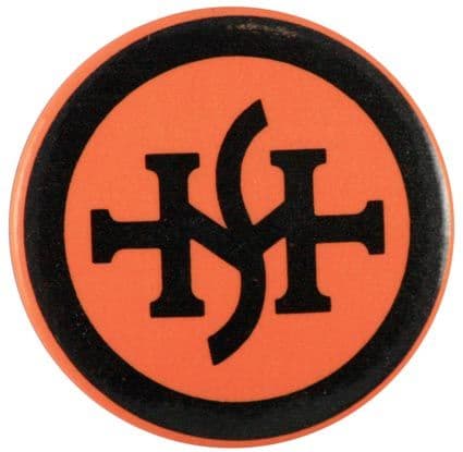 Simple Minds - 'Logo Orange' Button Badge