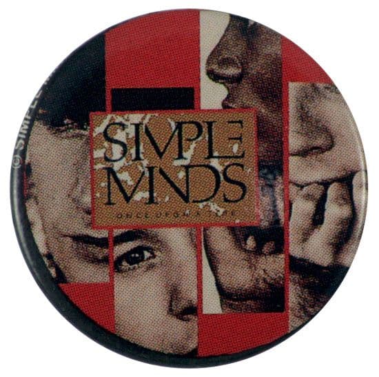 Simple Minds - 'Once Upon a Time' (red) Button Badge