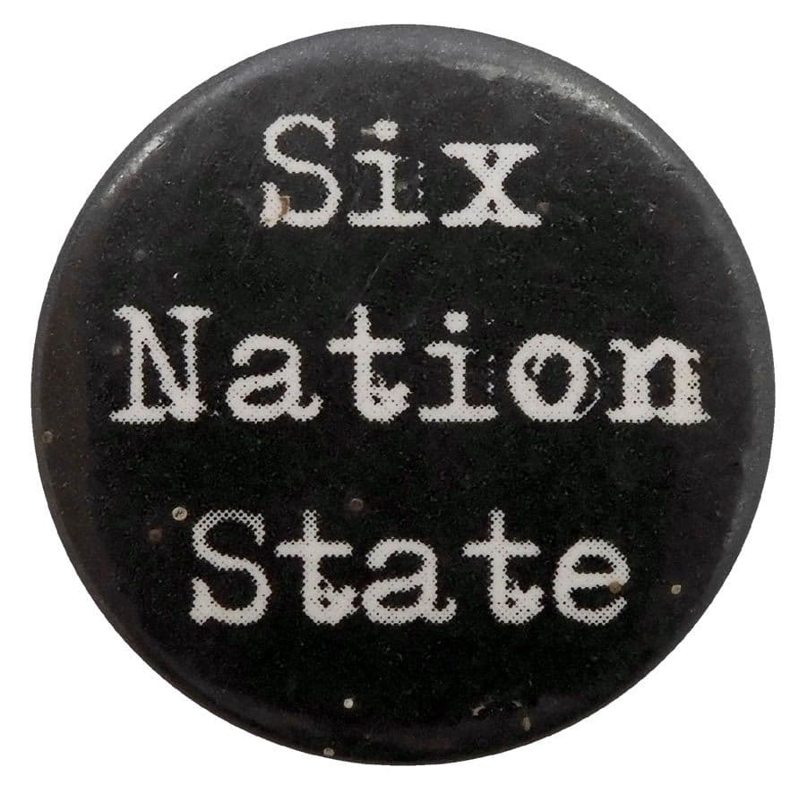 Six Nation State - 'Name' Button Badge