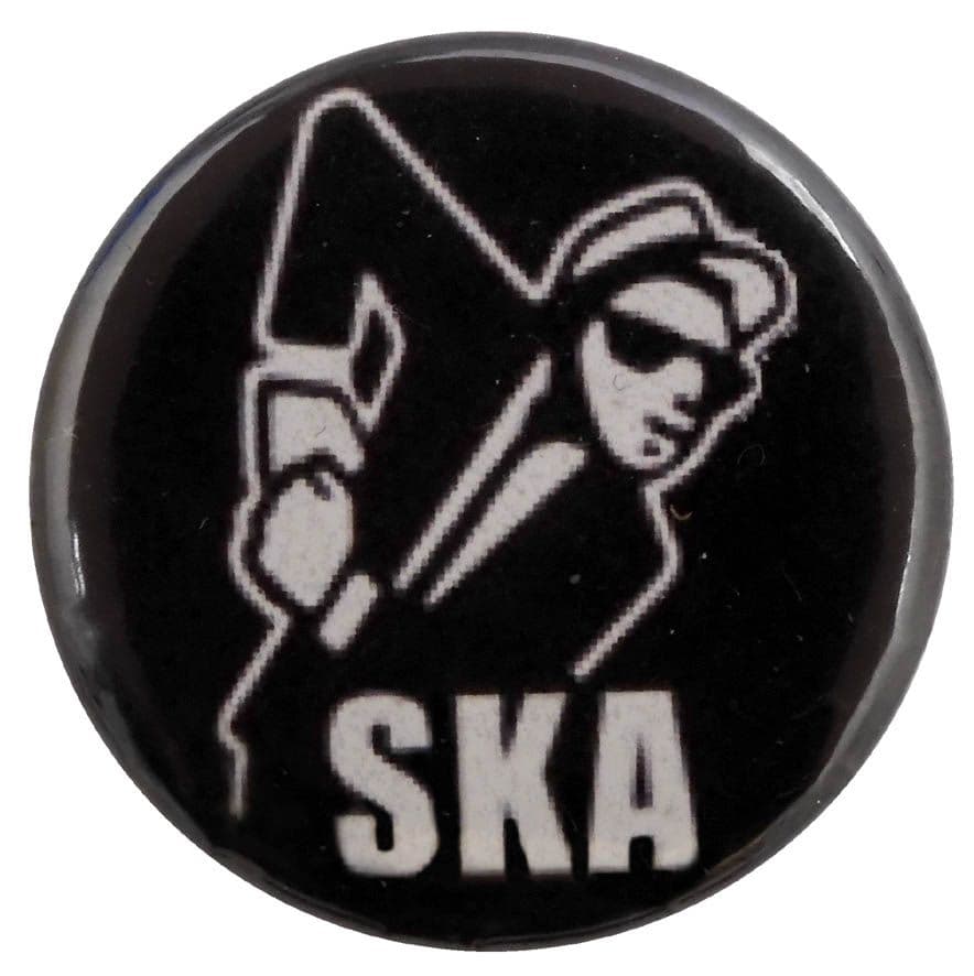 Ska - 'Walt Elbow Up' Button Badge