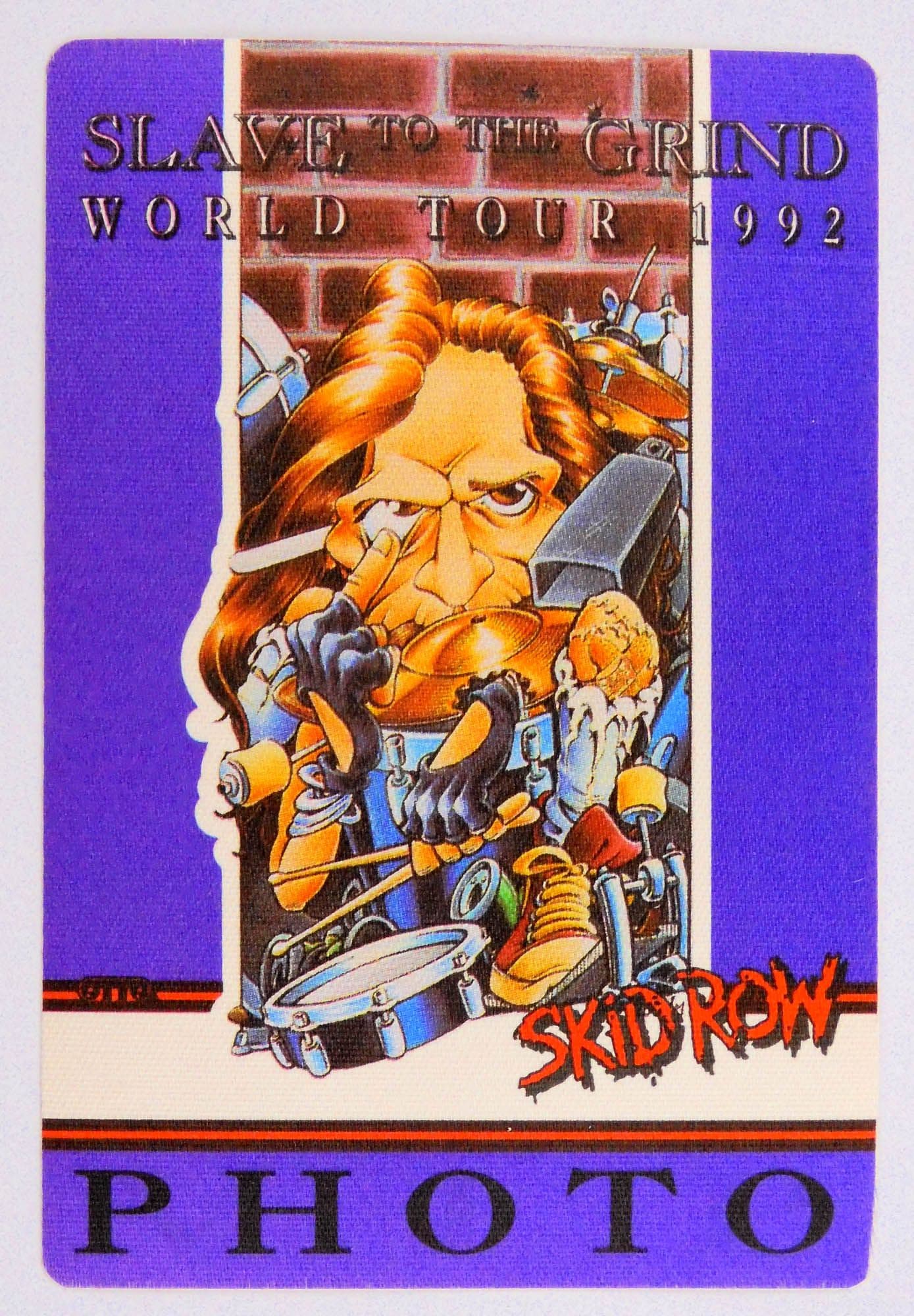 Skid Row - 'Slave to the Grind World Tour 1992 - Photo Purple' OTTO Backstage Pass