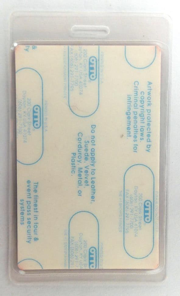 Skid Row- 'Subhuman Beings on Tour 1995 Guest' Laminated Backstage Pass