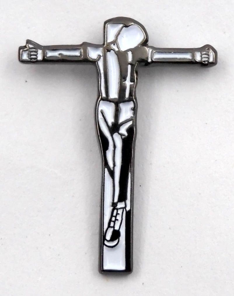 Skinhead - 'Crucified' Enamel Badge