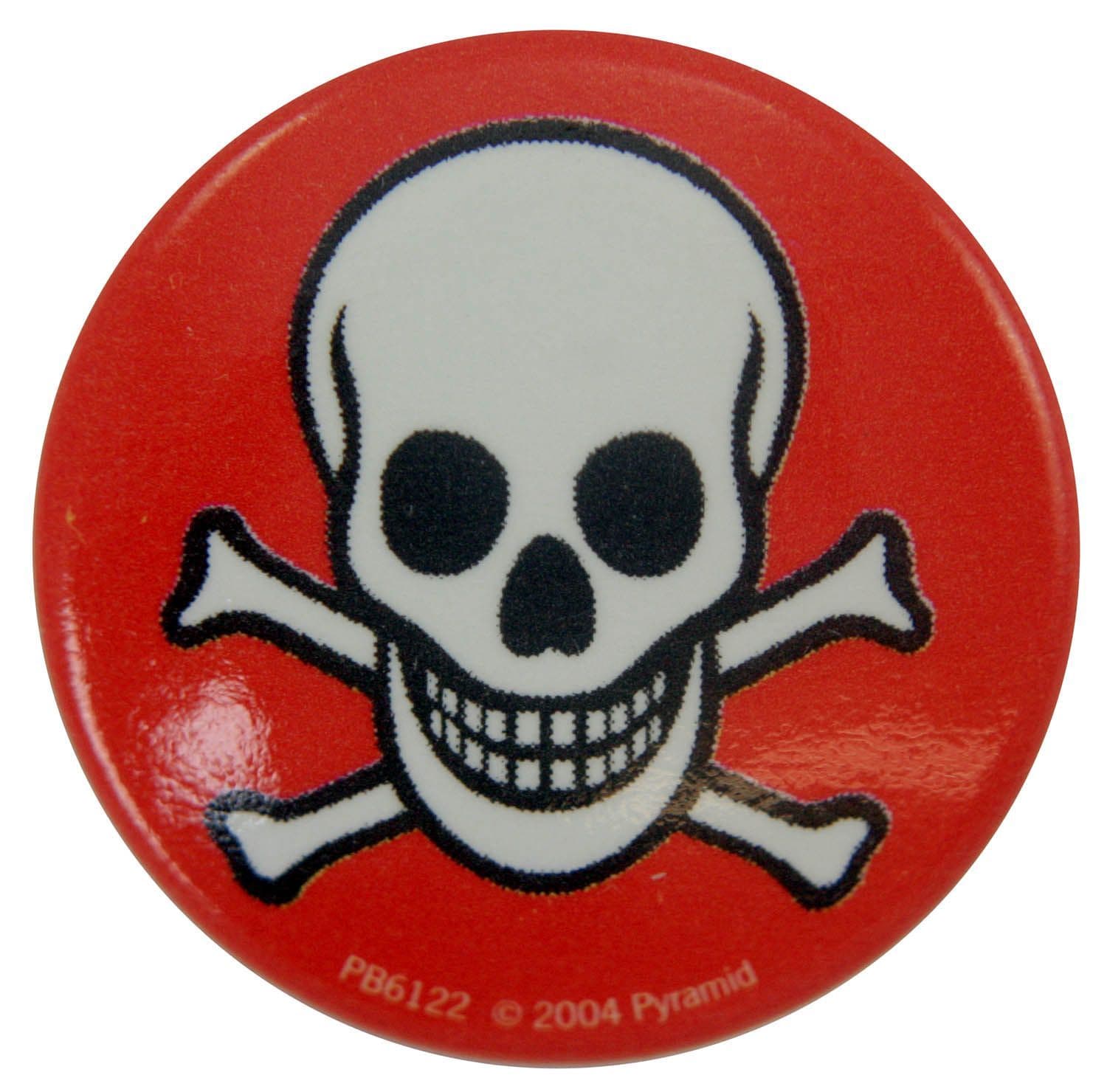 Skull & Crossbones - Button Badge