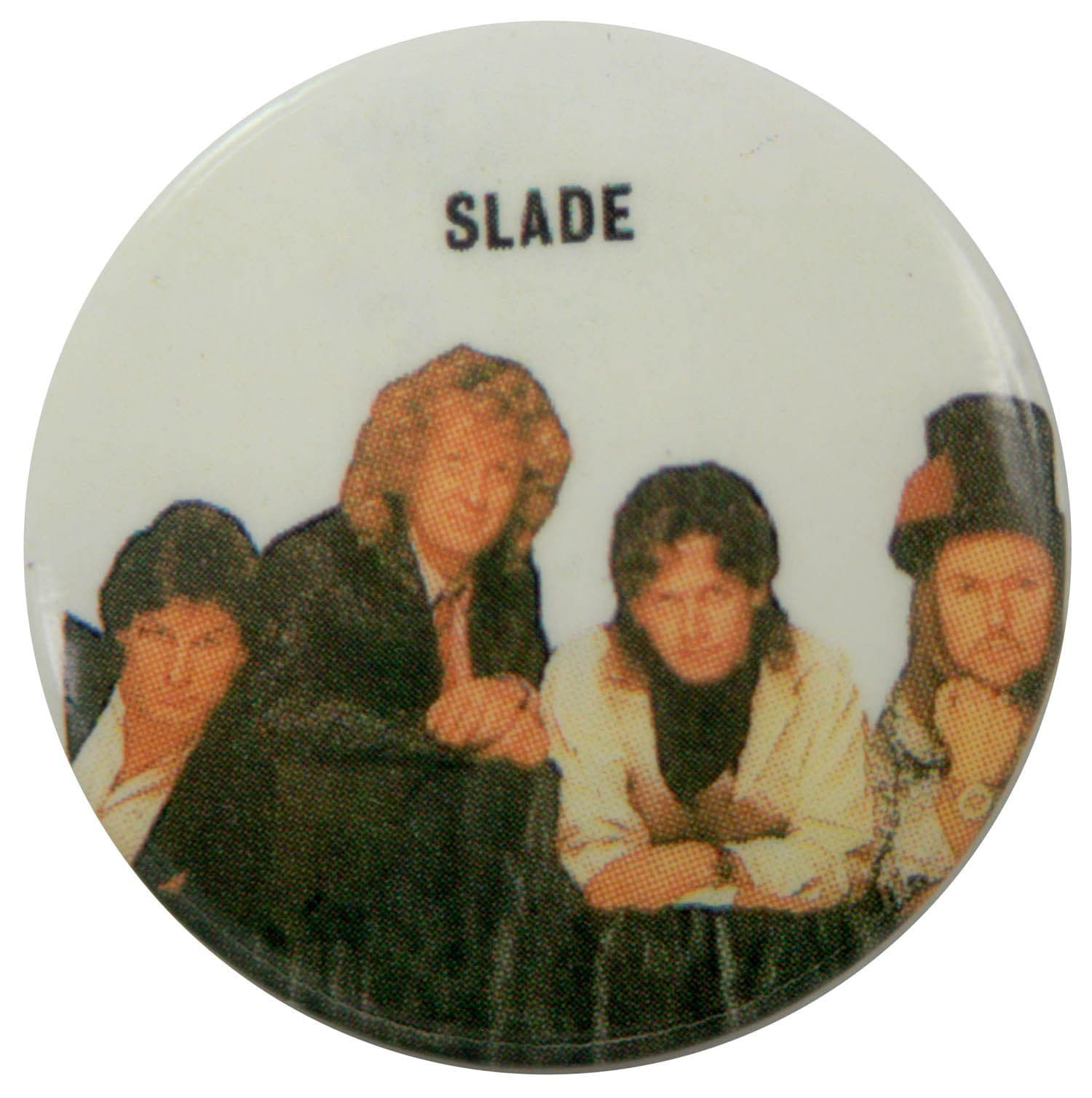 Slade - 'Group White' Button Badge