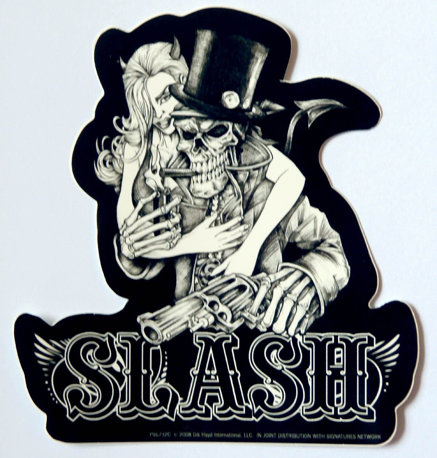 Slash - 'Slash with Girl' Sticker