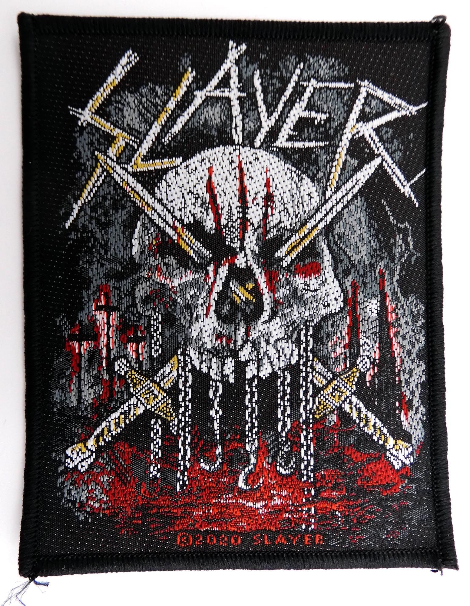 Slayer - 'Skull and Swords' Woven Patch
