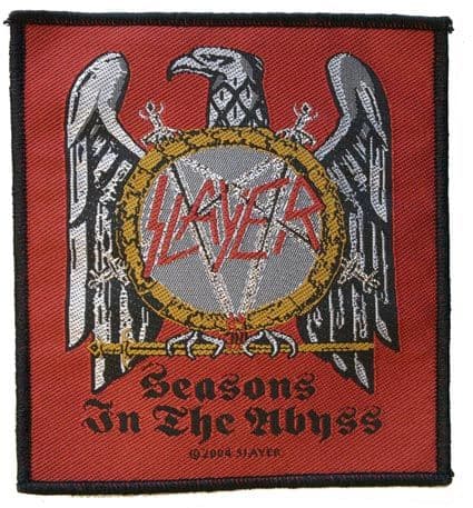 Slayer - 'Seasons In The Abyss Red' Woven Patch