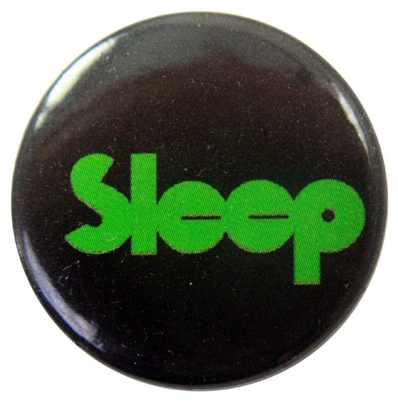 Sleep - 'Logo Green' Button Badge