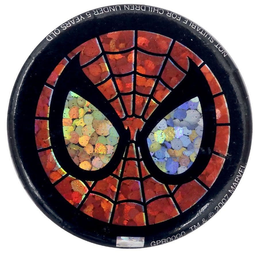 Spider-Man - 'Eyes' Glittery Button Badge