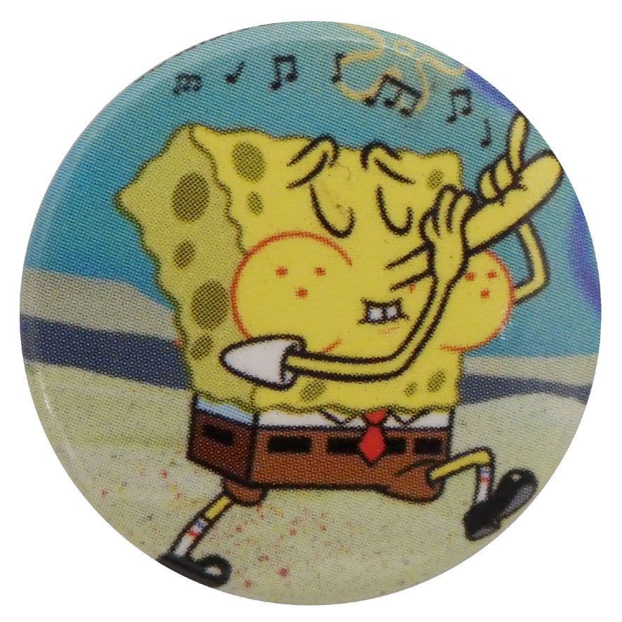 Spongebob - 'Music' Button Badge