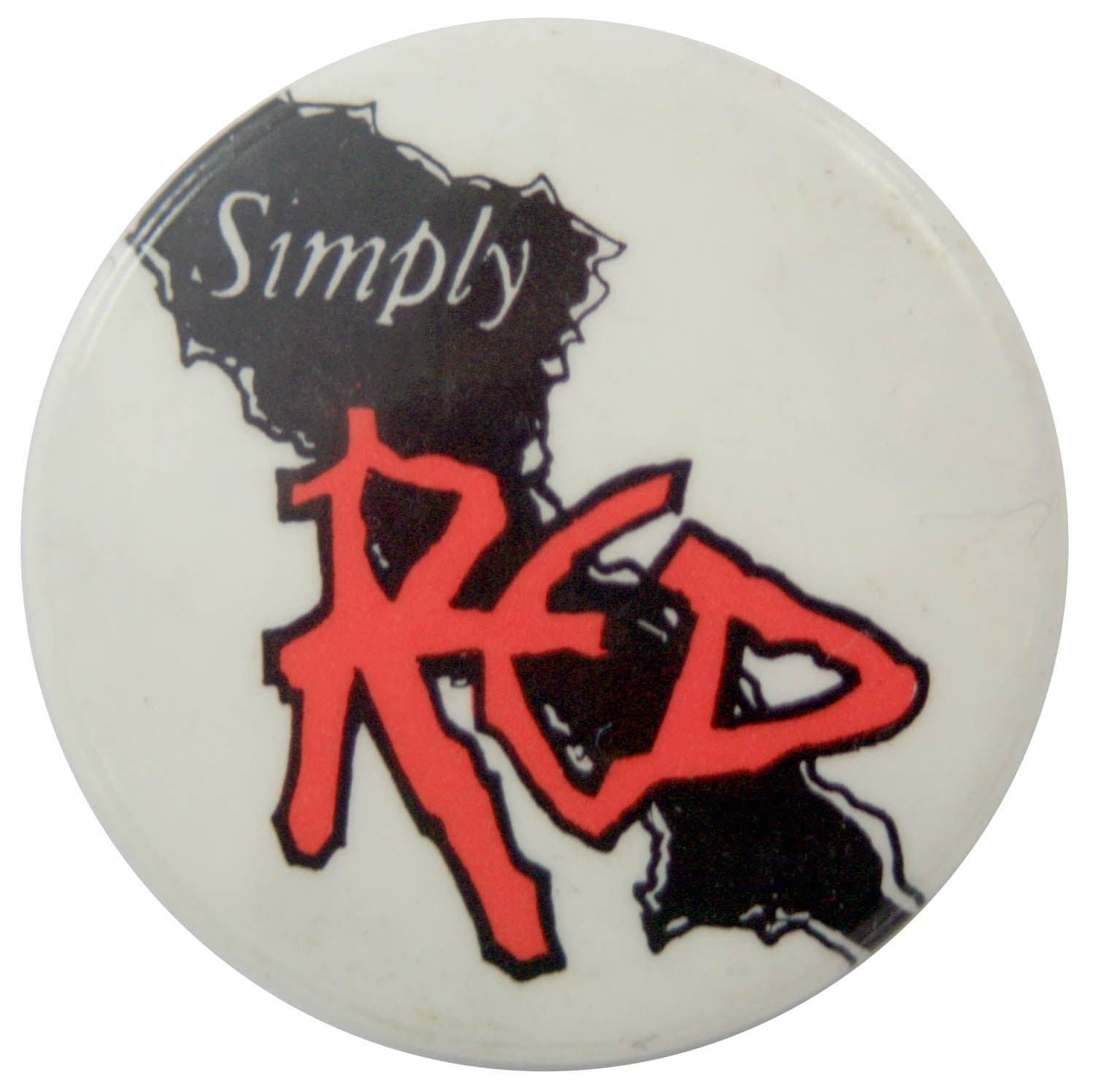 Simply Red - 'Torn Logo' Button Badge