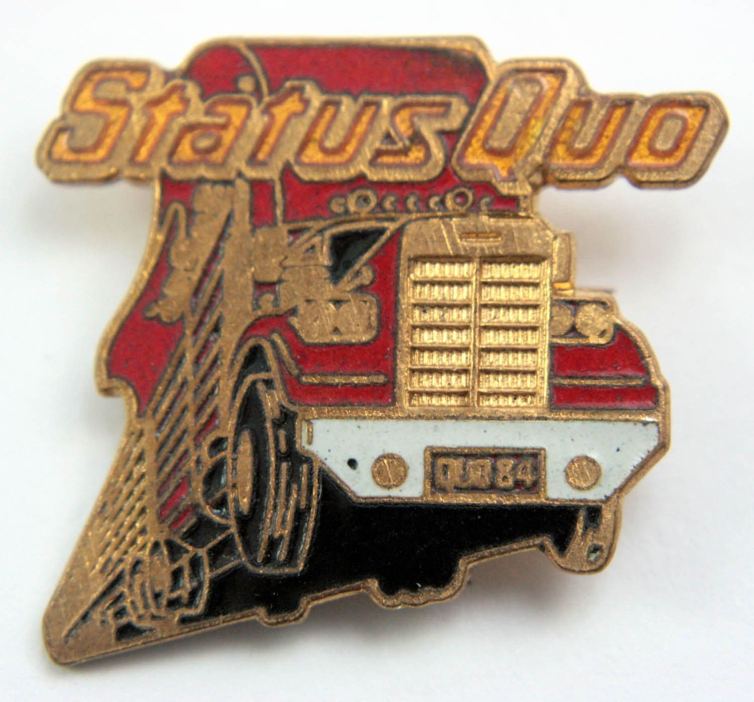 Status Quo - 'End of the Road' Enamel Badge