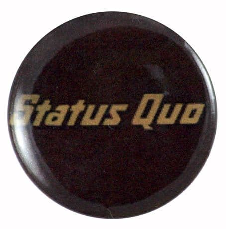 Status Quo - 'Logo Brown' Button Badge