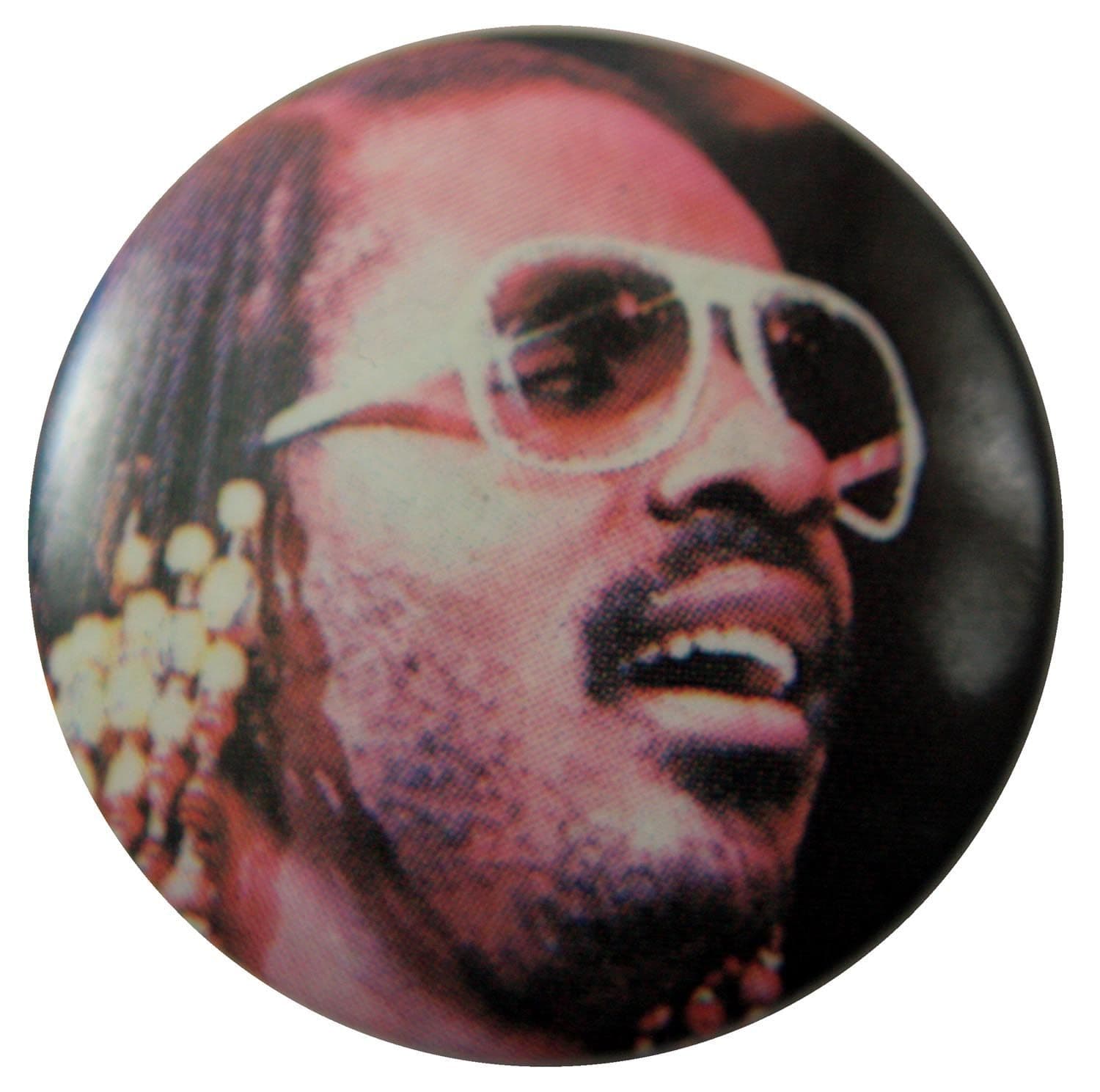 Stevie Wonder - 'Singing' Button Badge