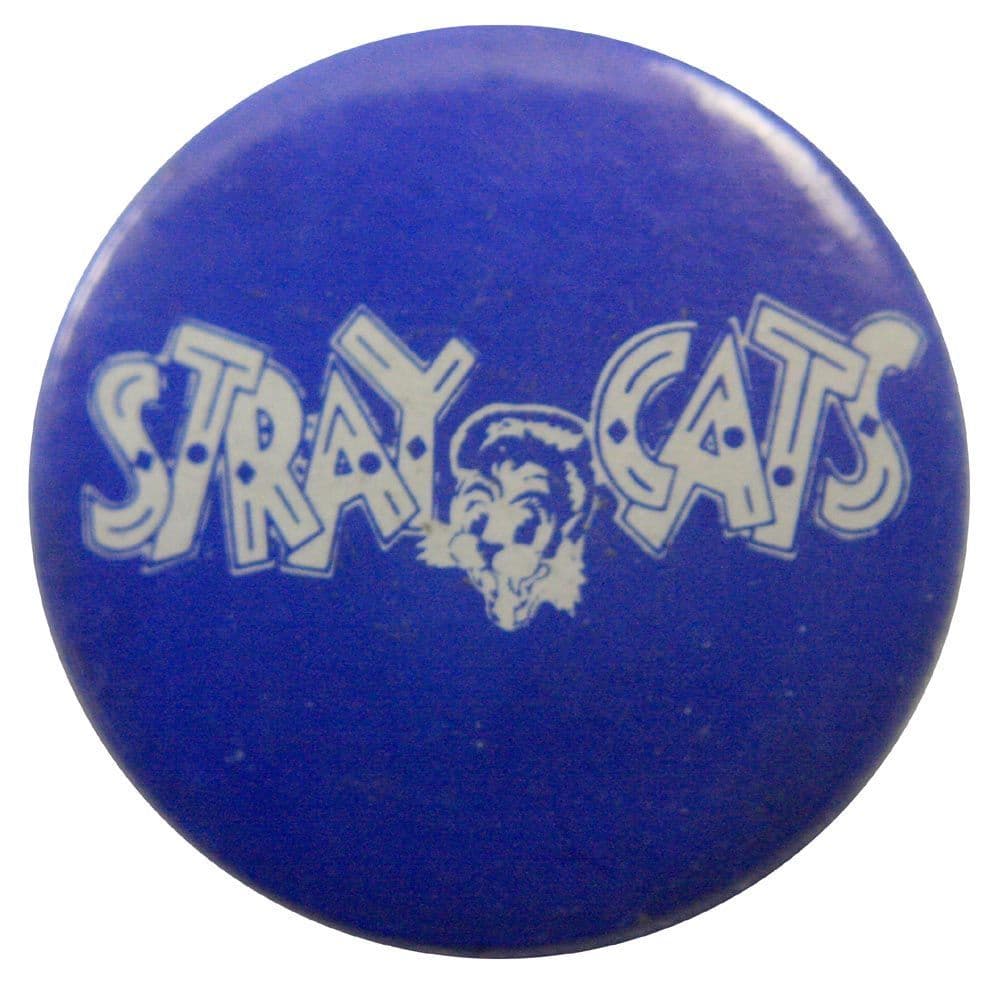 Stray Cats - 'Logo Blue' Button Badge