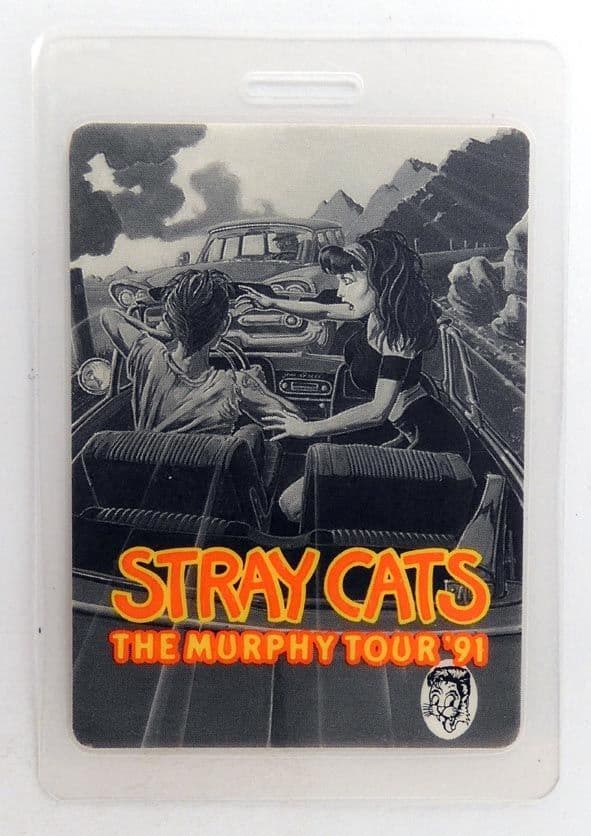 Stray Cats - 'The Murphy Tour '91' Laminated Backstage Pass