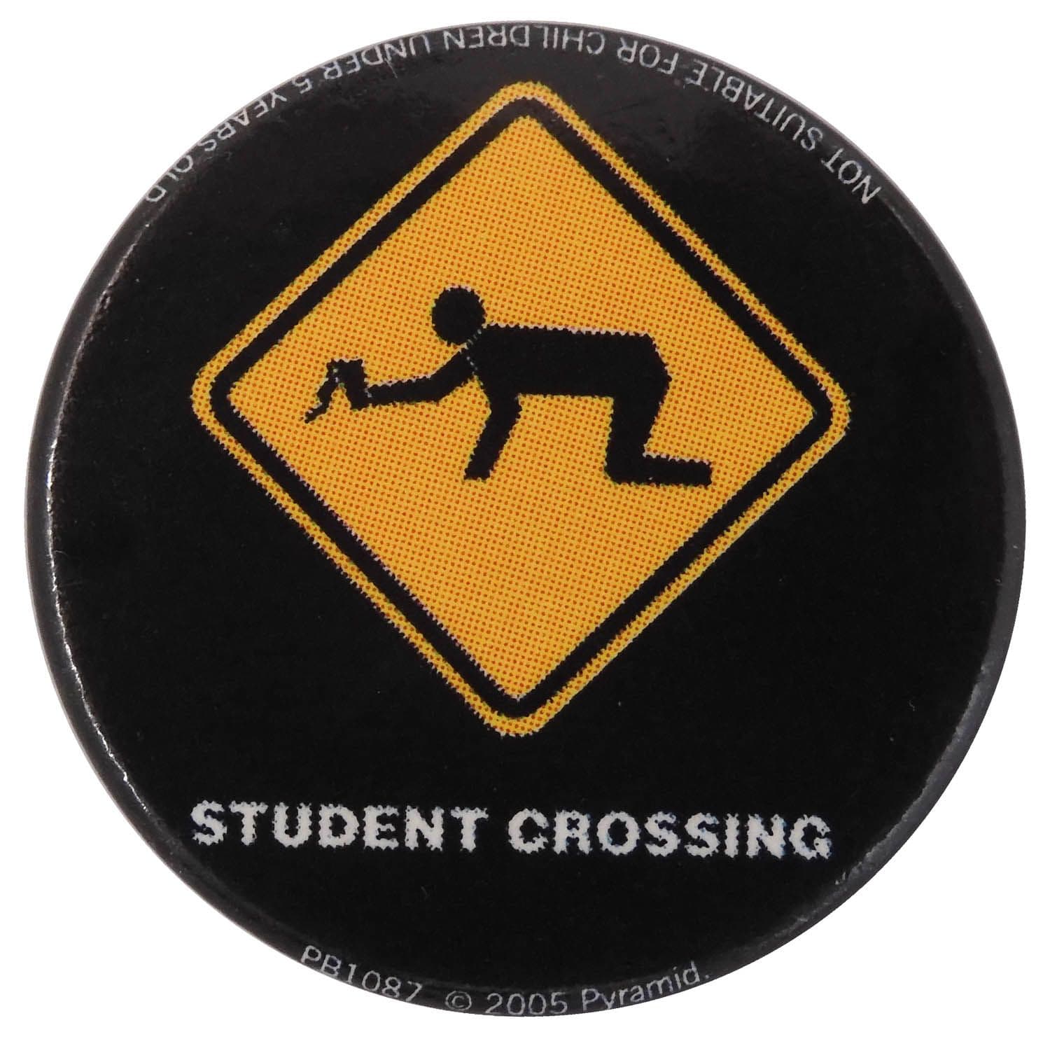 Student Crossing - Button Badge