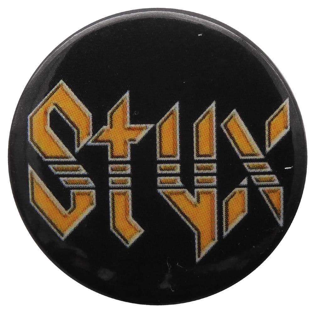 Styx - 'Gold Logo' Button Badge