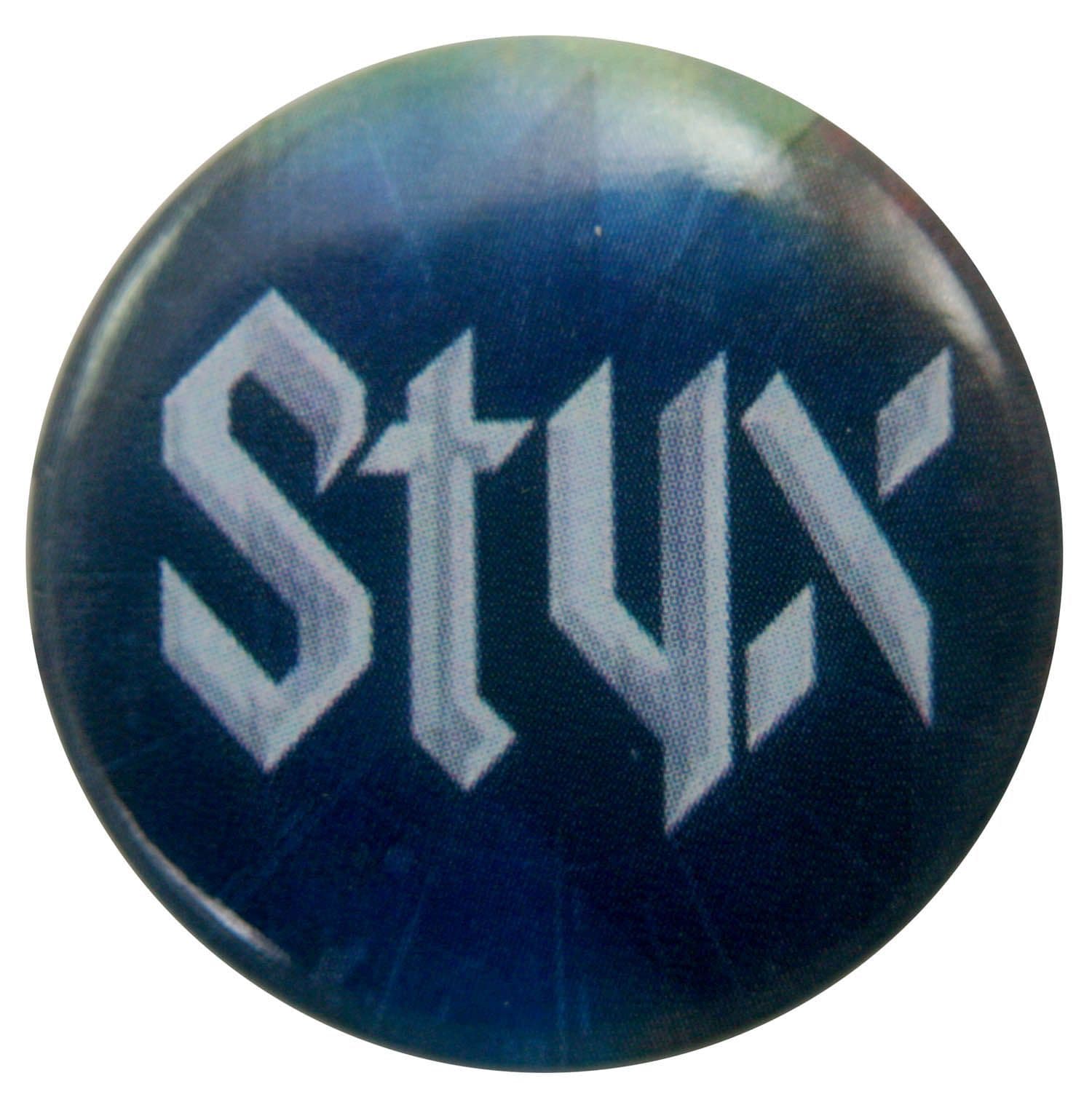 Styx - 'Logo Blue' Button Badge