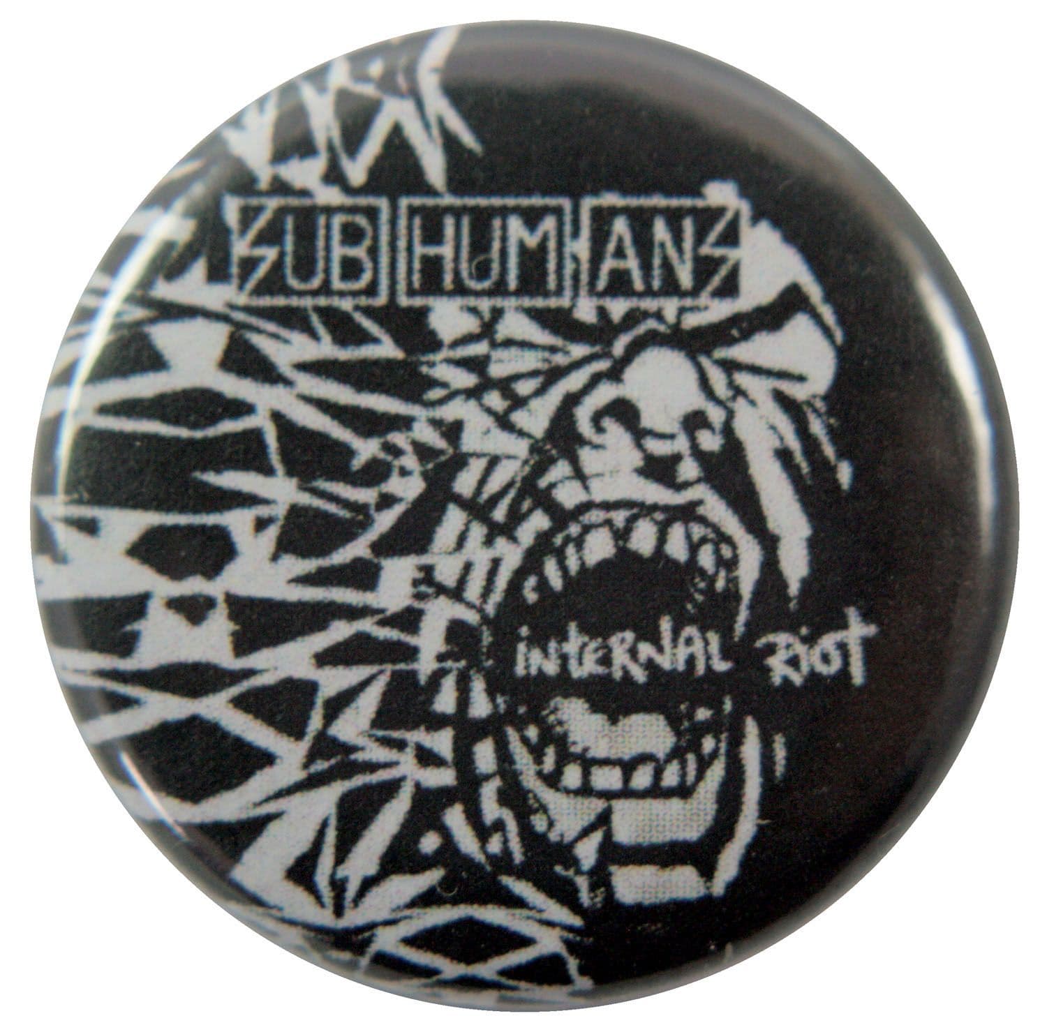 Subhumans - 'Internal Riot' Button Badge – Rock by Mail