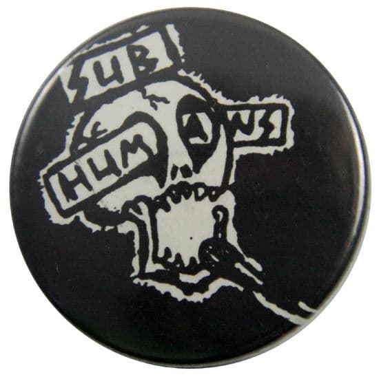 Subhumans - 'Skull Singing' Button Badge