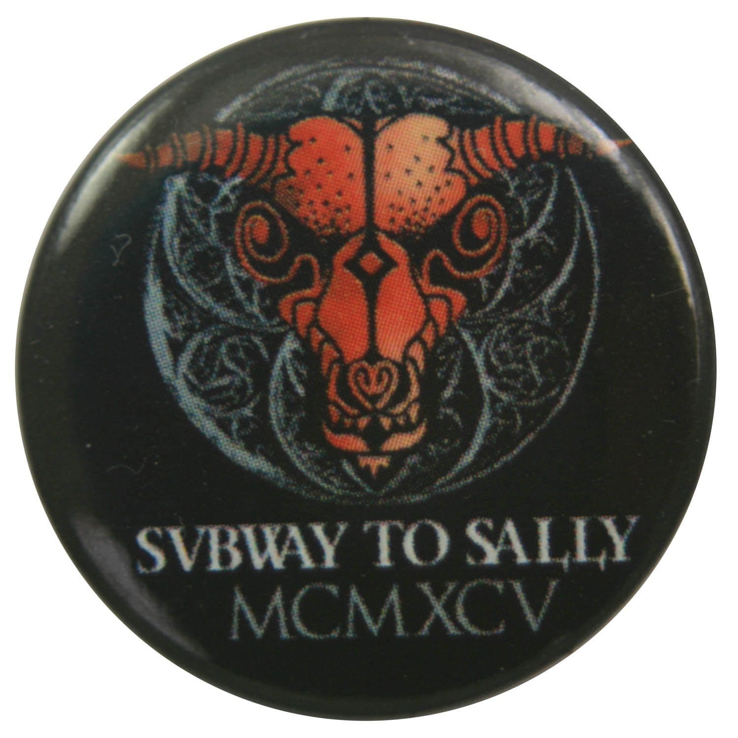 Subway to Sally - 'MCMXCV Orange' Button Badge