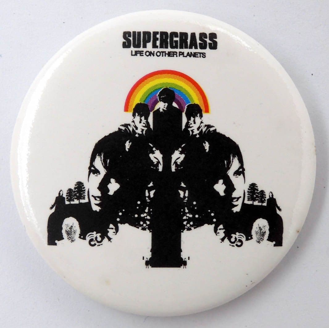 Supergrass - 'Life on Other Planets' Large Button Badge